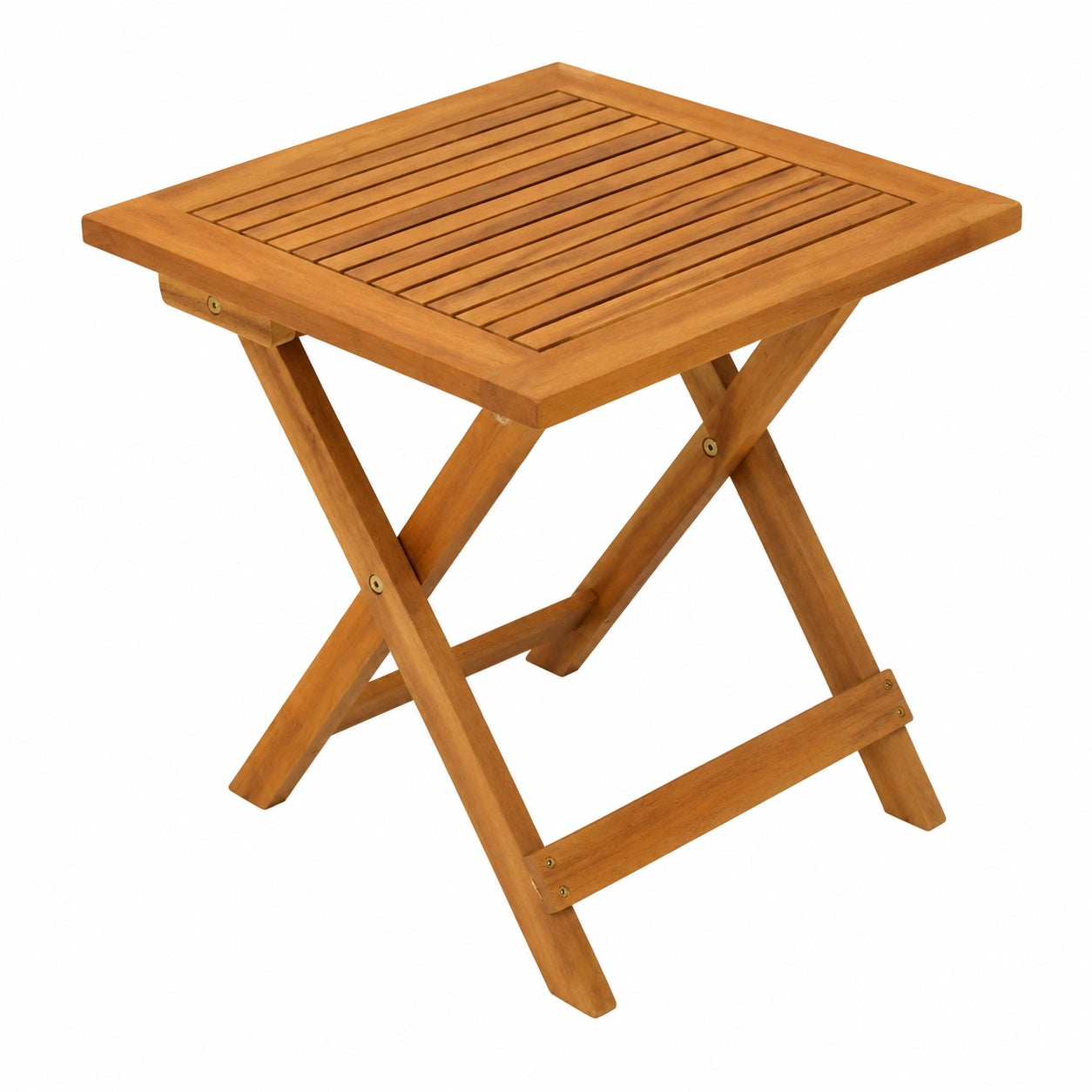 DEGAMO Klappbarer Akazie Gartentisch Java, 45x45cm, FSC®-Zertifiziert