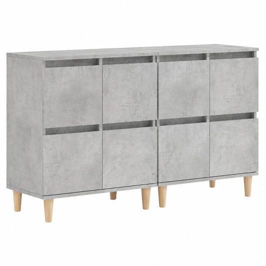 Homgoday Buffet-Schränke, 2er-Set, Betongrau, 60x35x70 cm, Küchenkommode