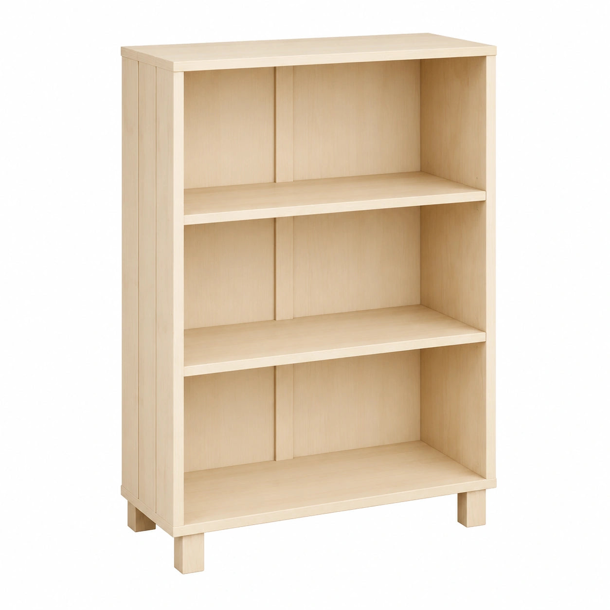 Massives Kiefernholz-Bücherregal, Braun, 85 x 35 x 112 cm