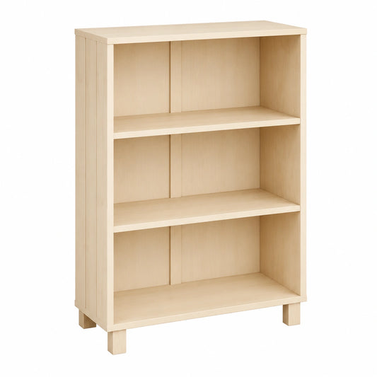 Massives Kiefernholz-Bücherregal, Braun, 85 x 35 x 112 cm